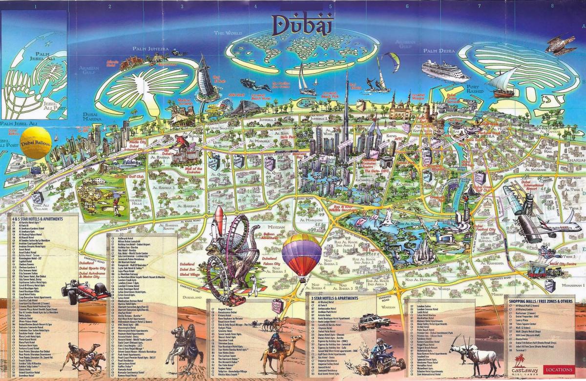 3D карта Дубаі