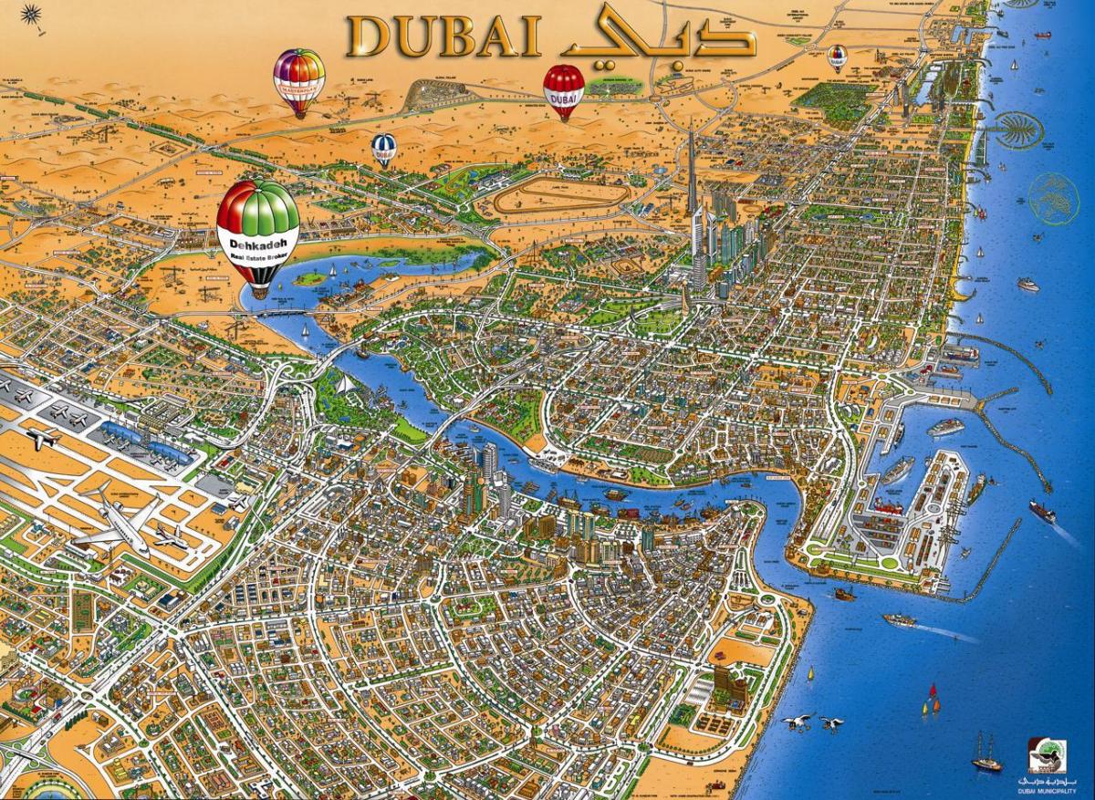 карта Дубай крык
