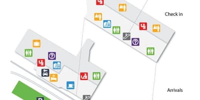 Аэрапорт Дубай тэрмінал 1 Размяшчэнне на карце