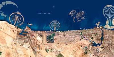 Спадарожнікавая карта Дубая